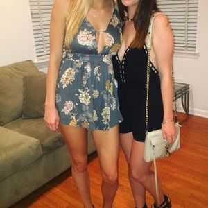 Akira flowered romper